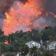The Blue Ridge Fire burning near homes in Chino, California in late October.
